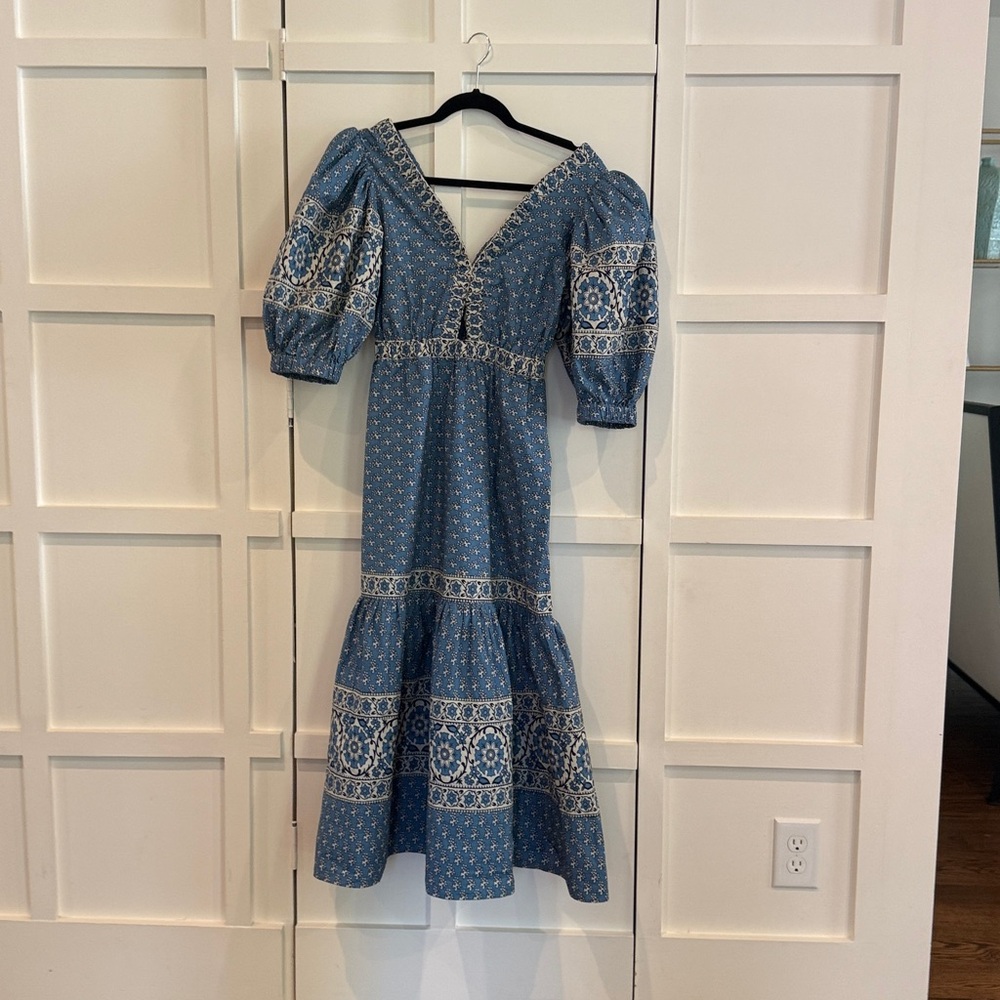 Sea New York Floral Blue and White Dress Size 0